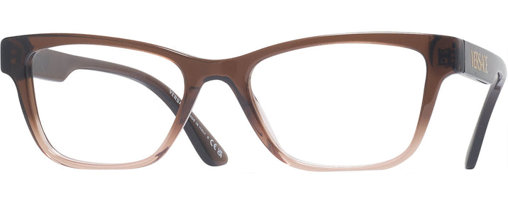 Cat Eye Brown Gradient Versace 3316 Single Vision Full Frame View #1