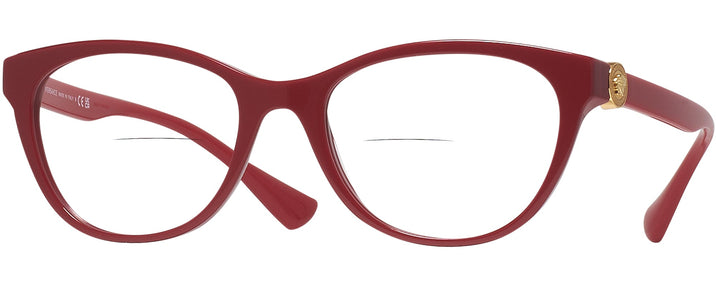 Cat Eye Parade Red Versace 3330 Bifocal View #1