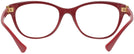 Cat Eye Parade Red Versace 3330 Single Vision Full Frame View #4