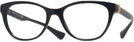 Cat Eye Black Versace 3330 Single Vision Full Frame View #1