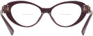 Cat Eye Bordeaux Versace 3331U Bifocal View #4