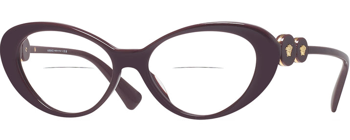 Cat Eye Bordeaux Versace 3331U Bifocal View #1