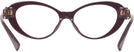 Cat Eye Bordeaux Versace 3331U Progressive No-Lines View #4