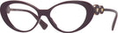 Cat Eye Bordeaux Versace 3331U Progressive No-Lines View #1