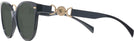 Cat Eye Black Versace 3334 Bifocal Reading Sunglasses View #3