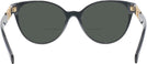 Cat Eye Black Versace 3334 Bifocal Reading Sunglasses View #4
