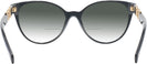 Cat Eye Black Versace 3334 w/ Gradient Bifocal Reading Sunglasses View #4