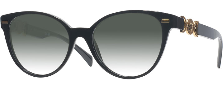 Cat Eye Black Versace 3334 w/ Gradient Progressive Reading Sunglasses View #1