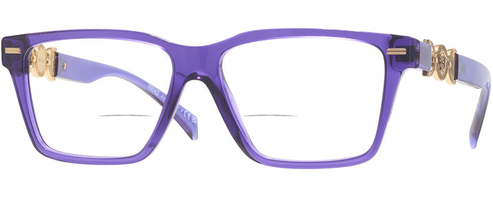  Purple Transparent Versace 3335 Bifocal View #1