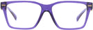 Rectangle Purple Transparent Versace 3335 Single Vision Full Frame View #2