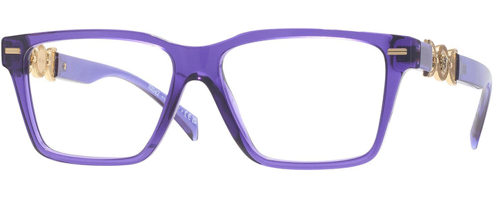 Rectangle Purple Transparent Versace 3335 Progressive No-Lines View #1