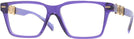 Rectangle Purple Transparent Versace 3335 Progressive No-Lines View #1