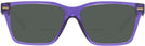 Rectangle Purple Transparent Versace 3335 Bifocal Reading Sunglasses View #2