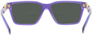 Rectangle Purple Transparent Versace 3335 Bifocal Reading Sunglasses View #4