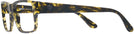 Rectangle Havana Versace 3342 Single Vision Full Frame View #3