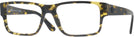 Rectangle Havana Versace 3342 Single Vision Full Frame View #1