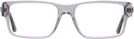 Rectangle Grey Transparent  Versace 3342 Single Vision Full Frame View #2