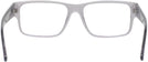 Rectangle Grey Transparent  Versace 3342 Single Vision Full Frame View #4