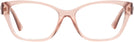 Cat Eye Brown Transparent Versace 3344 Single Vision Full Frame View #2