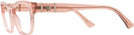 Cat Eye Brown Transparent Versace 3344 Single Vision Full Frame View #3