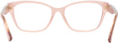 Cat Eye Brown Transparent Versace 3344 Single Vision Full Frame View #4
