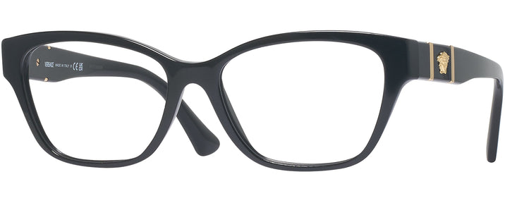 Cat Eye Black Versace 3344 Progressive No-Lines View #1