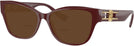 Square Solid Red Versace 3347 Bifocal Reading Sunglasses View #1