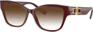Square Solid Red Versace 3347 w/ Gradient Bifocal Reading Sunglasses View #1