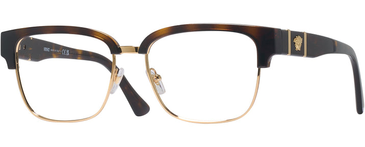 Cat Eye Havana Versace 3348 Single Vision Full Frame View #1