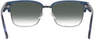 Cat Eye Blue Transparent Versace 3348 w/ Gradient Bifocal Reading Sunglasses View #4