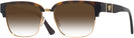 Cat Eye Havana Versace 3348 w/ Gradient Progressive No-Line Reading Sunglasses View #1