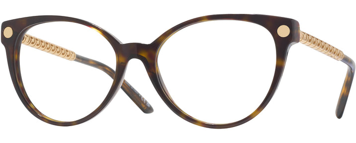 Cat Eye Havana Versace 3353 Single Vision Full Frame View #1