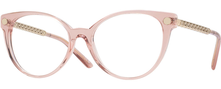 Transparent Pink Versace 3353 Single Vision Full Frame View #1