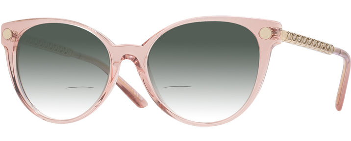 Cat Eye Transparent Pink Versace 3353 w/ Gradient Bifocal Reading Sunglasses View #1