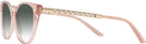 Cat Eye Transparent Pink Versace 3353 w/ Gradient Progressive Reading Sunglasses View #3