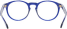 Round Transparent Blue Versace 3355U Single Vision Full Frame View #4