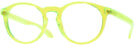 Round Yellow Fluo Versace 3355U Single Vision Full Frame View #1