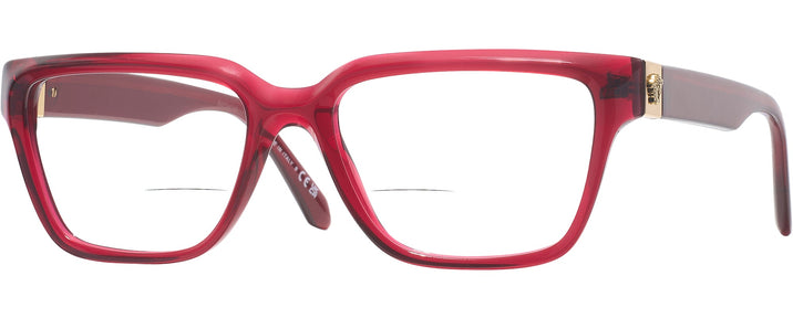 Red Transparent Versace 3357 Bifocal View #1