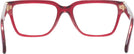 Rectangle Red Transparent Versace 3357 Progressive No-Lines View #4