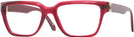 Rectangle Red Transparent Versace 3357 Progressive No-Lines View #1
