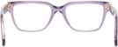 Rectangle Violet Transparent Versace 3357 Progressive No-Lines View #4