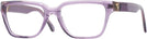 Rectangle Violet Transparent Versace 3357 Progressive No-Lines View #1