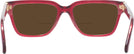 Rectangle Red Transparent Versace 3357 Bifocal Reading Sunglasses View #4