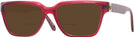 Rectangle Red Transparent Versace 3357 Bifocal Reading Sunglasses View #1