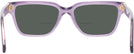 Rectangle Violet Transparent Versace 3357 Bifocal Reading Sunglasses View #4