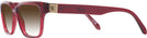 Rectangle Red Transparent Versace 3357 w/ Gradient Progressive Reading Sunglasses View #3