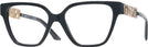 Square Black Versace 3358B Single Vision Full Frame View #1