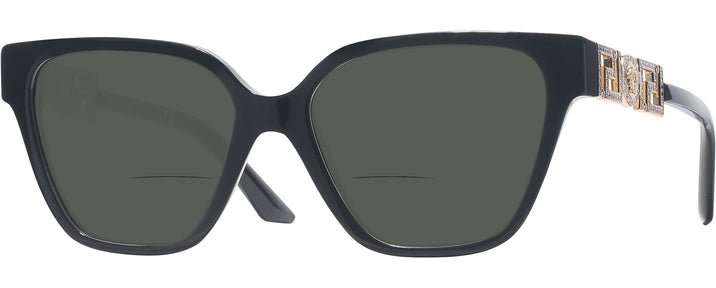 Square Black Versace 3358B Bifocal Reading Sunglasses View #1