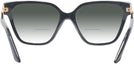 Square Black Versace 3358B w/ Gradient Bifocal Reading Sunglasses View #4
