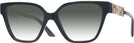 Square Black Versace 3358B w/ Gradient Progressive Reading Sunglasses View #1